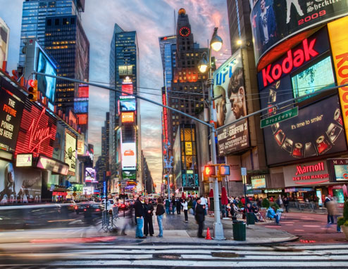 В Нью-Йорке появился самый большой в мире видеоэкран